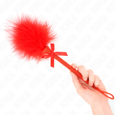 Kink Nylon Rope Wand Tickle Feathers Red 25 Cm - image 1
