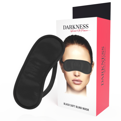 DARKNESS Satin Eye Mask Black