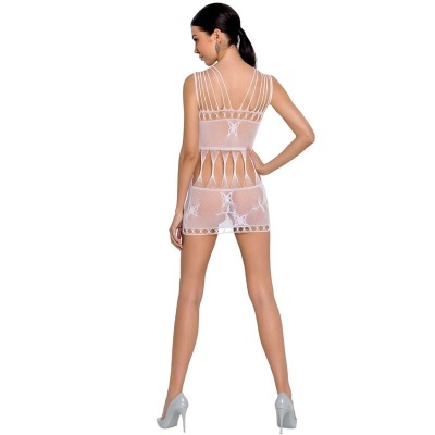 Passion Woman Bs090 White Bodystocking One Size - image 2