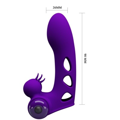Pretty Love Orlando Purple Vibrator Finger Cover - image 5
