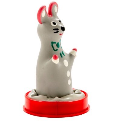 Condomerie Hand-Painted Novelty Condom Mouse Model 1 - image 2
