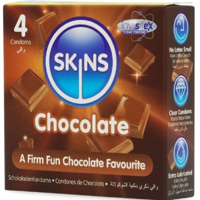 Skins Chocolate Premium Condoms Pack 4 - image 2