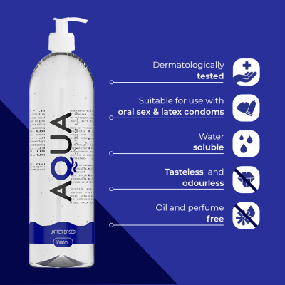 Aqua Quality Water Based Lubricant 1000ml - image 4
