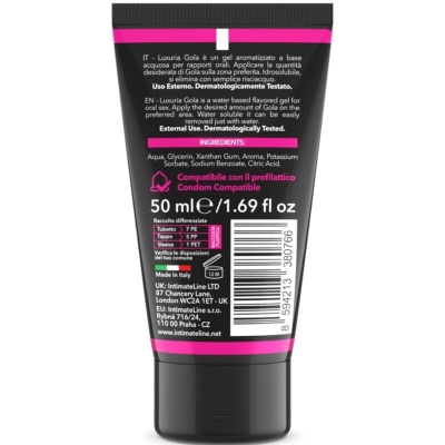 Intimateline Luxuria Cherry Oral Sex Gel 50ml - image 2