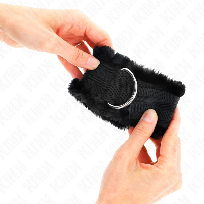 Kink Furry Lined Wrist Restraints Black 17-31CM - image 4