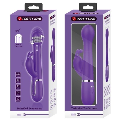 Pretty Love Dejon 3-in-1 Purple Rabbit Vibrator - image 11