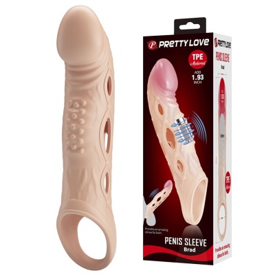 Brad Vibrating Penis Sleeve - image 2
