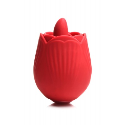 Foto van BLOOMGASM - French Rose Lik- en Vibratiestimulator - Rood