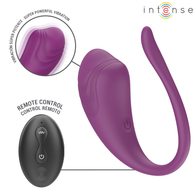 Intense - Olivia Purple Vibrating EGG With Remote Control - image 3
