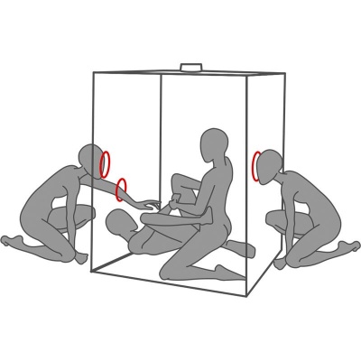 Secret Dome Kink Club Scandale Cabin Black Red - image 6