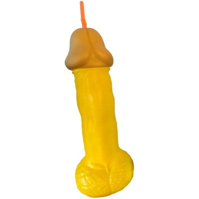 Diverty Sex Yellow Penis Glass 500ml