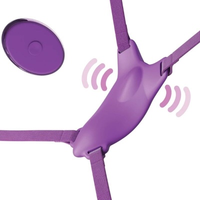 Fantasy for Her Butterfly Harness Vibrating Purple