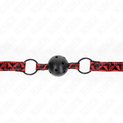 Kink Diamond Pattern Ball Gag, Model 2, 4.5cm, 42-60cm - image 4