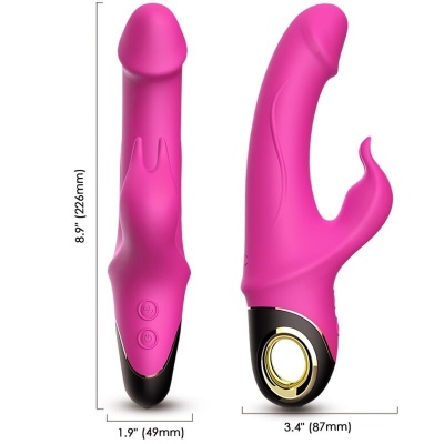 Armony Meteror Dildo Vibrator Rabbit Rotator Fuchsia
