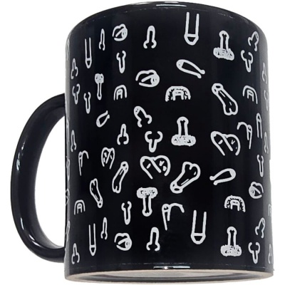 Diverty Sex Penis Mug Black 370ml