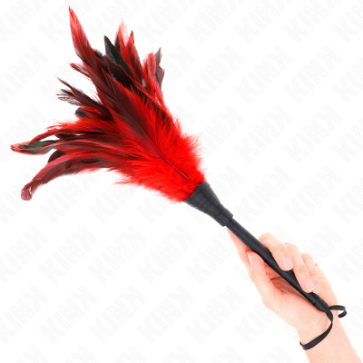 Kink Red Maids Horn Tickle Feathers 36 Cm - image 1