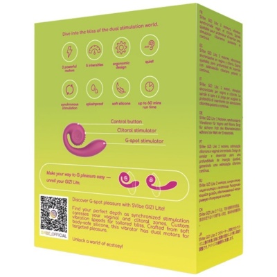 Snail Vibe - Gizi Lite Dual G-Spot & Clitoral Pink Vibrator - image 5
