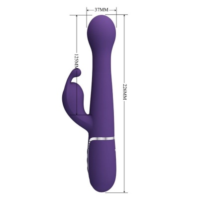 Pretty Love Dejon 3-in-1 Purple Rabbit Vibrator - image 8