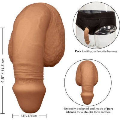 CalExotics Silicone Packing Penis 12.75 CM Caramel - image 4