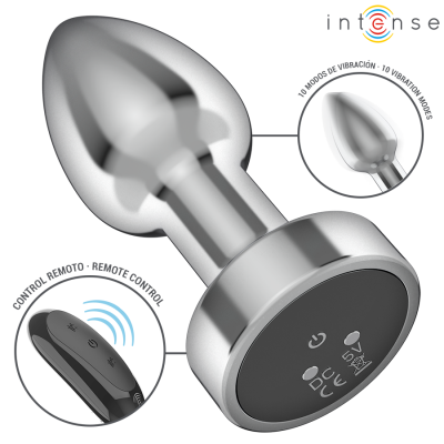 Intense Anal Plug Metal 10 Vibrations S with Remote - image 3