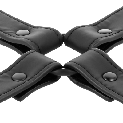 Fetish Submissive Vegan Leather Hog Tie - image 4