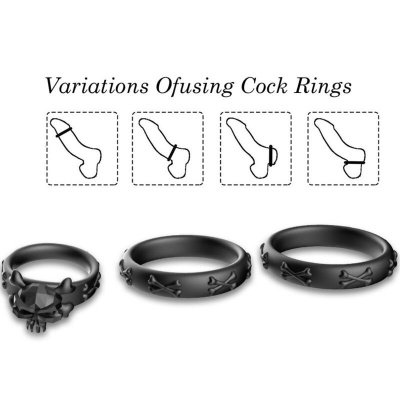 Armony Rings Calavera Silicone Black - image 3
