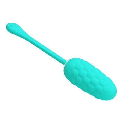 Pretty Love — Vibrating Egg With Aqua Green Rechargeable Marine Tex... - image 2
