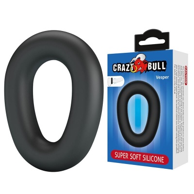 CRAZY BULL - Vesper Super Soft Silicone Cock Ring Black - image 2