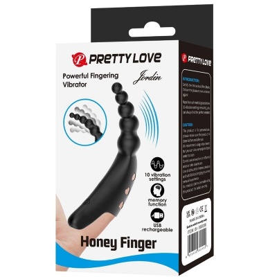 Pretty Love Jordin Finger Vibrator 10 Functions Black - image 10