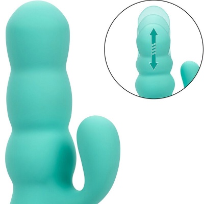 CalExotics Del Mar Diva Rabbit Vibrator Aqua Green - image 10