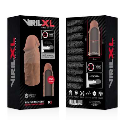 VirilXL Liquid Silicone Penis Extension V3, Brown - image 9