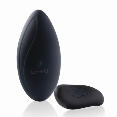 Foto van The Screaming O - Premium Ergonomic Remote Panty Set Black