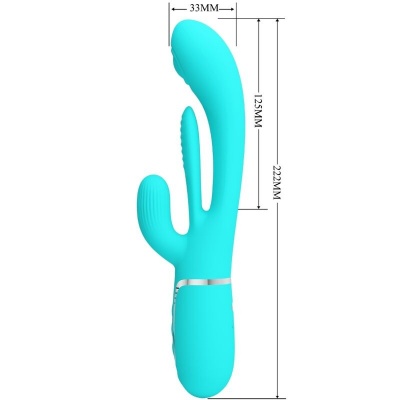 Pretty Love Shania Triple Rabbit Vibrator - image 7