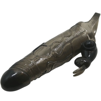 Baile Brave Man Penis Cover With Rabbit Black - image 3