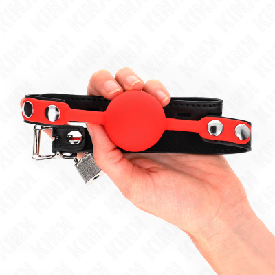 Kink Silicone Ball 4cm Gag with Lock - image 2