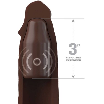 Pipedreams Fantasy X-Tensions Sleeve 9in + 3in Brown - image 3