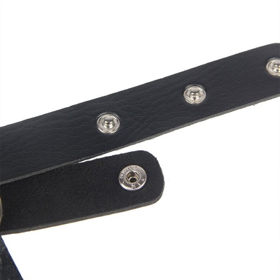 Subblime Leather Chest Harness Chain Details - image 8