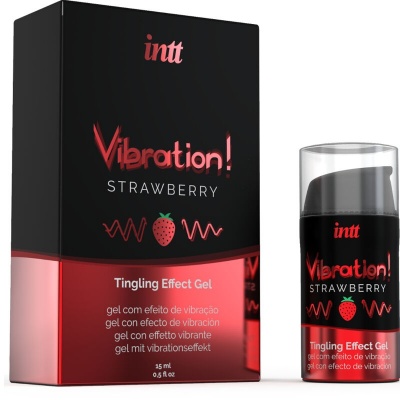 INTT Vibration Strawberry Intimate Stimulant Gel 15ml - image 2