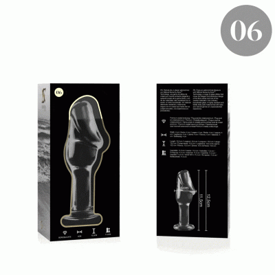 Model 6 Anal Plug Borosilicate Glass Clear 12.5 cm -o- 4 cm - image 4
