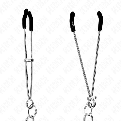 KINK Thin Nipple Clamps With Thick Chain 30cm - image 4