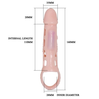 Baile Penis Extender Sleeve 13.5cm with Vibration - image 6