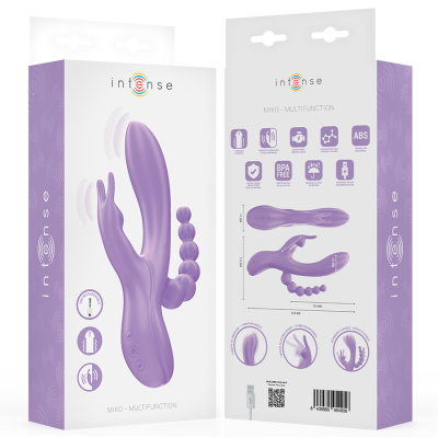 Intense Miko Triple Vibrator Rabbit Purple - image 8