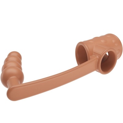 Pretty Love Penis Sleeve with Anal Plug Natural - image 3