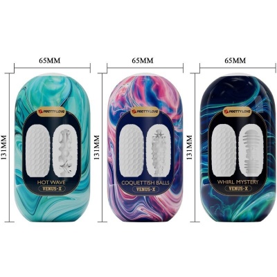 Pretty Love Venus X 15-Pack Masturbators, White - image 6