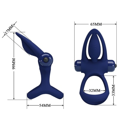 Pretty Love Mat Double Ring with Vibration Stimulator - image 7