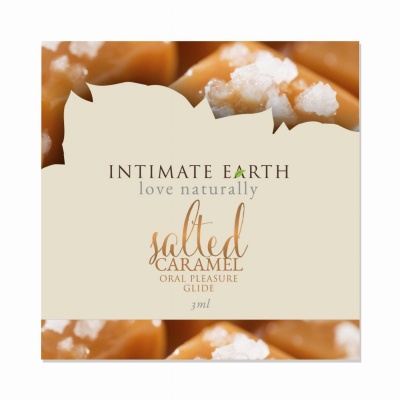 Intimate Earth - Natural Flavors Glide Salted Caramel Foil 3 Foto van Intimate Earth - Natural Flavors Glide Salted Caramel Foil 3