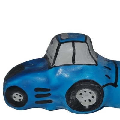 Condomerie Handpainted Novelty Tractor Blue XL