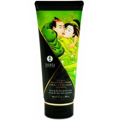 Shunga Pear Green Tea Massage Cream 200ML Shunga Pear Green Tea Massage Cream 200ML