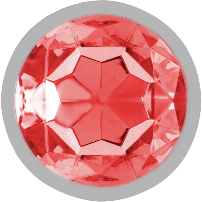 Intense - Metal Anal Plug With Red Crystal Size M - image 3