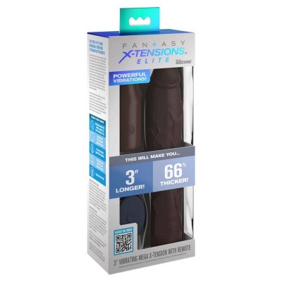 Pipedreams Fantasy X-Tensions Sleeve 9in + 3in Brown - image 2